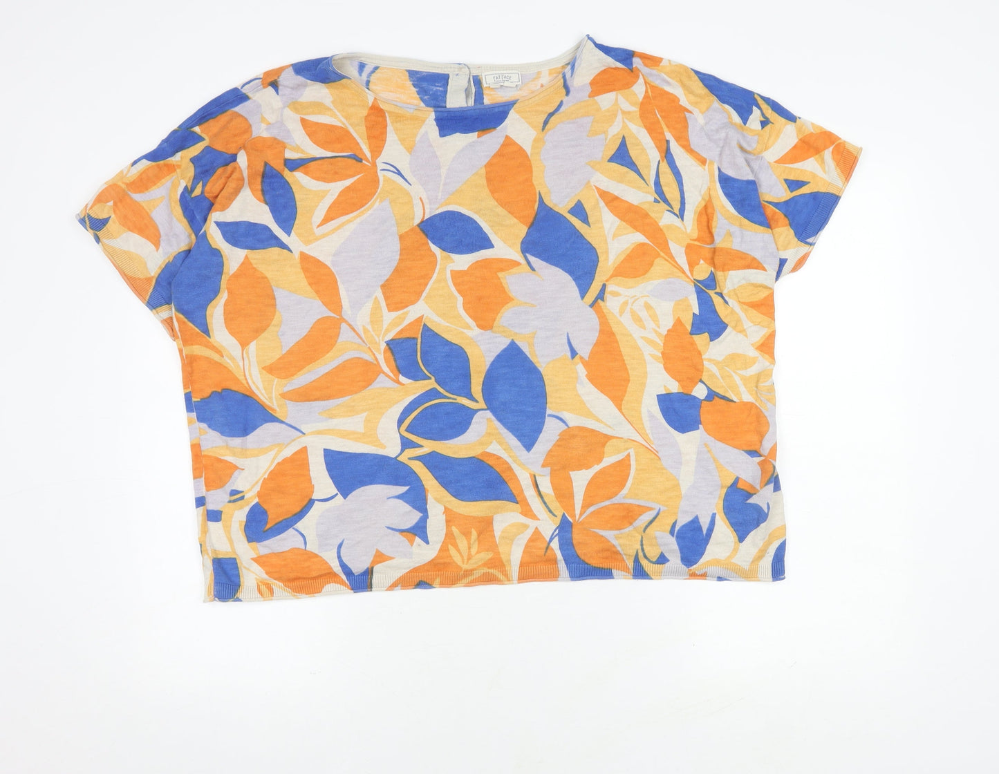 Womens UK Size 18 Fat Face Multicoloured Basic T-Shirt