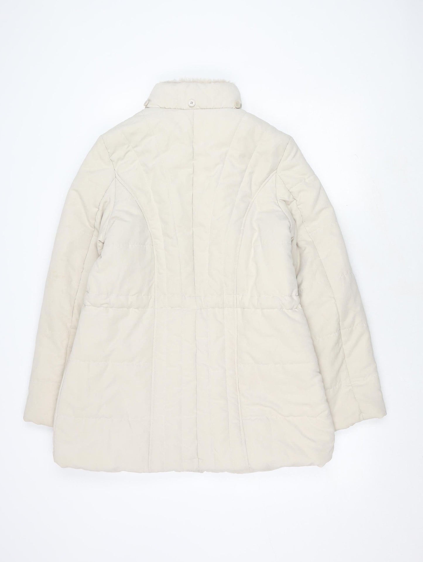 Womens UK Size 14 BHS White Puffer Jacket