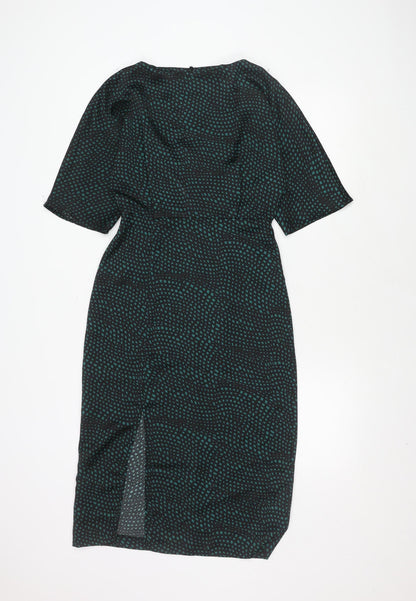 Warehouse Black Polyester Dress Size 6 Women's