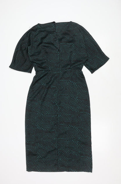 Warehouse Black Polyester Dress Size 6 Women's