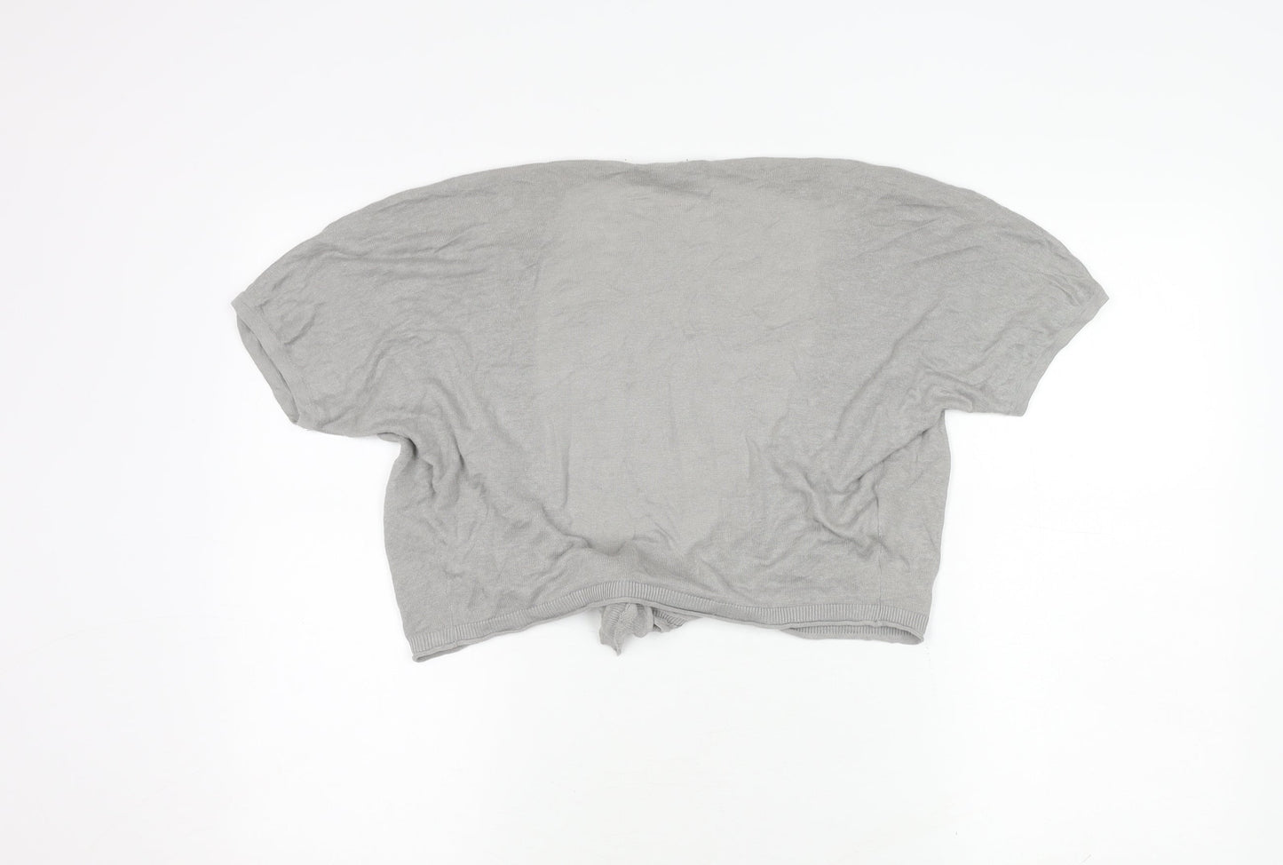 Laura Ashley Women's Grey Shrug, Size 12, Short Sleeve