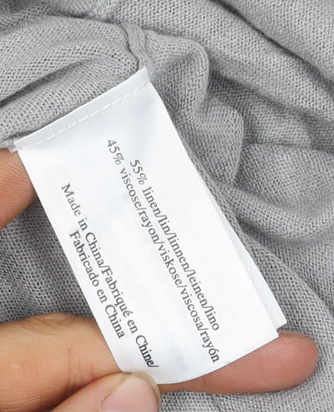 Laura Ashley Women's Grey Shrug, Size 12, Short Sleeve