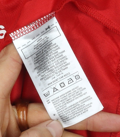 Adidas Men's Red XL Crew Neck T-Shirt