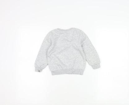 Disney Boys Grey Mickey Mouse Christmas Sweatshirt 8-9 Years