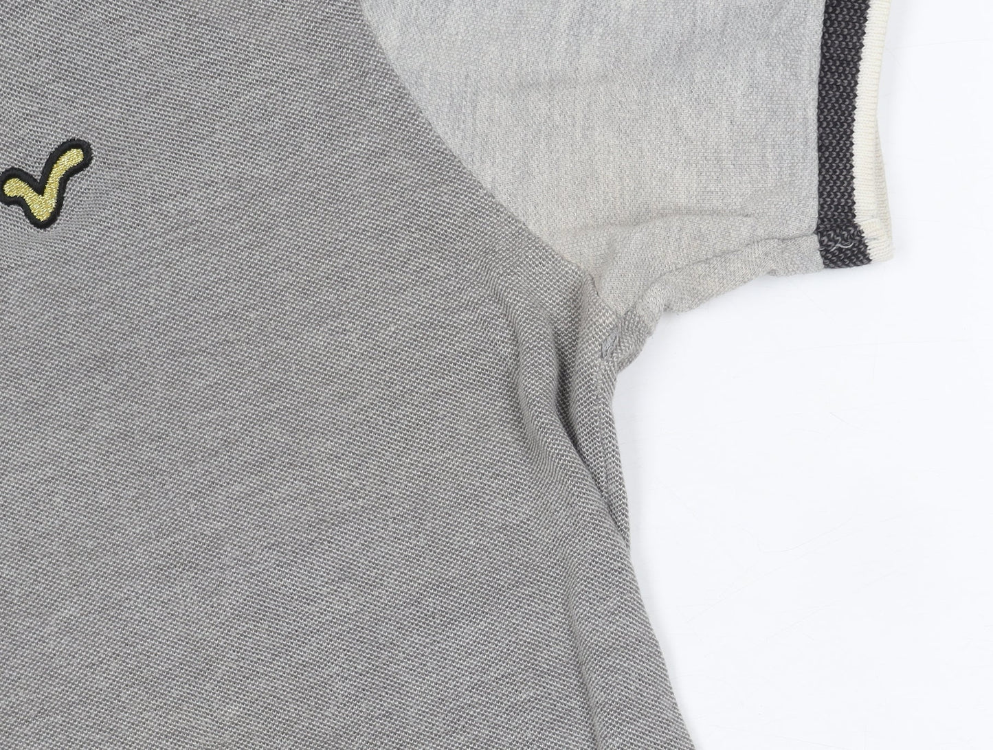 VOI Jeans Co. Men's Grey XL Polo Shirt with Logo Accents