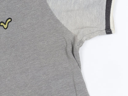 VOI Jeans Co. Men's Grey XL Polo Shirt with Logo Accents