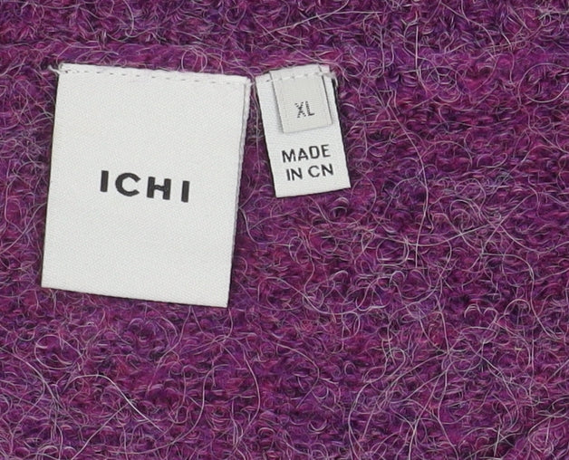 Womens UK Size XL ICHI Purple Pullover Jumper