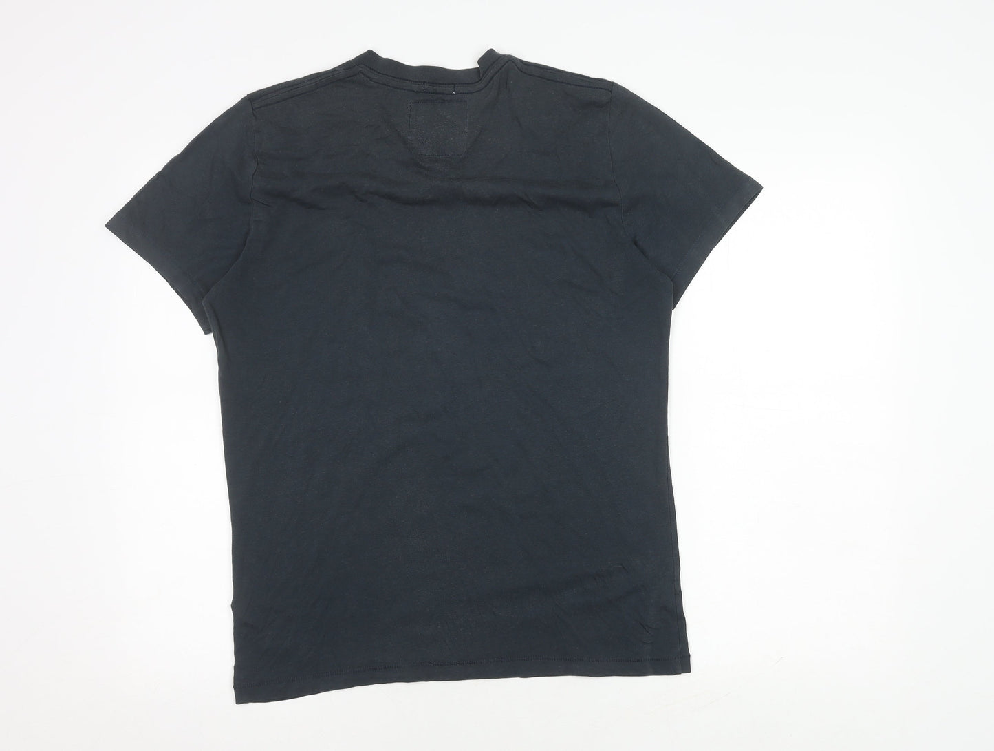 Abercrombie & Fitch Men's Black V-Neck T-Shirt M