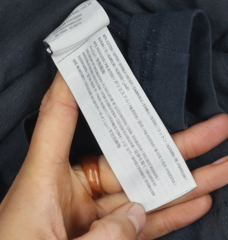 Abercrombie & Fitch Men's Black V-Neck T-Shirt M