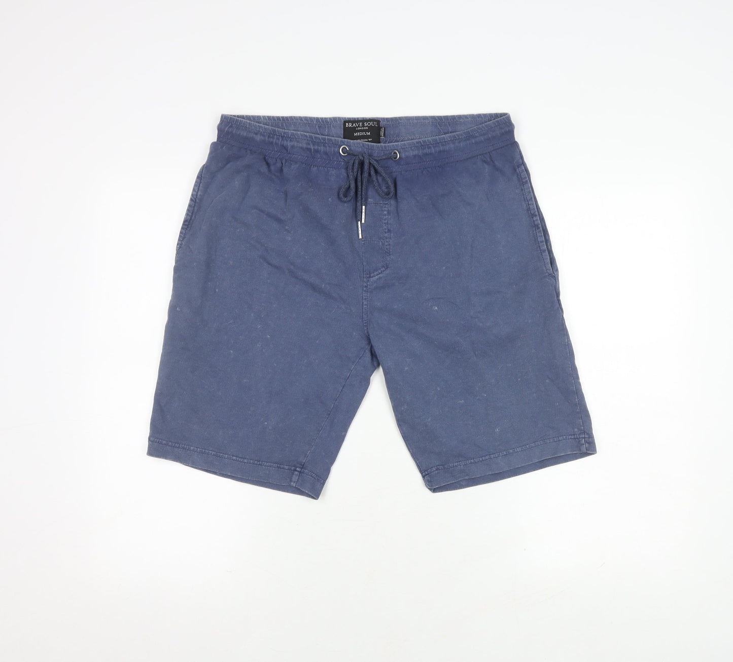 Brave Soul Men's Blue Sweat Shorts Medium