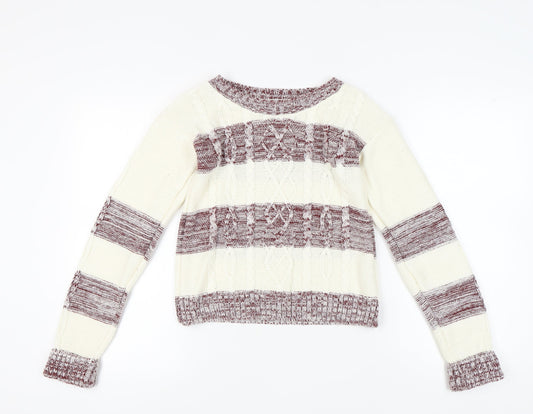 Womens UK Size XS SoulCal & Co Multicoloured Pullover Jumper
