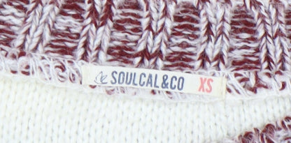 Womens UK Size XS SoulCal & Co Multicoloured Pullover Jumper