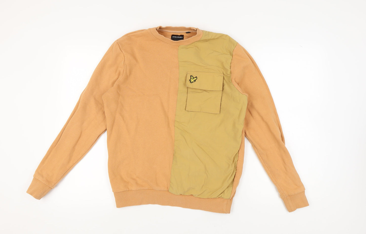 Mens UK Size M Lyle & Scott Brown Pullover Sweatshirt