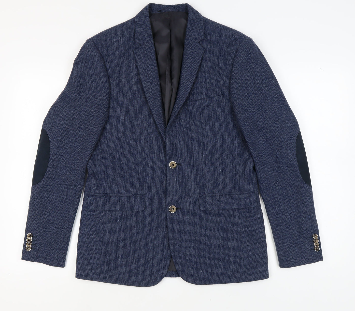 Mens UK Size 40 JACK & JONES Regular Blue Suit Jacket