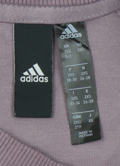 Adidas Women’s Purple Sweatshirt 2XS