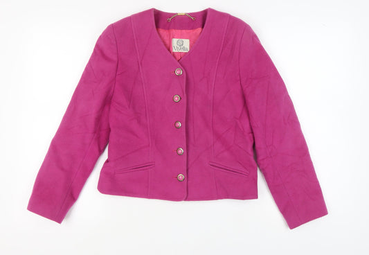 Viyella Women's Pink Regular Blazer UK 10, Five-Button
