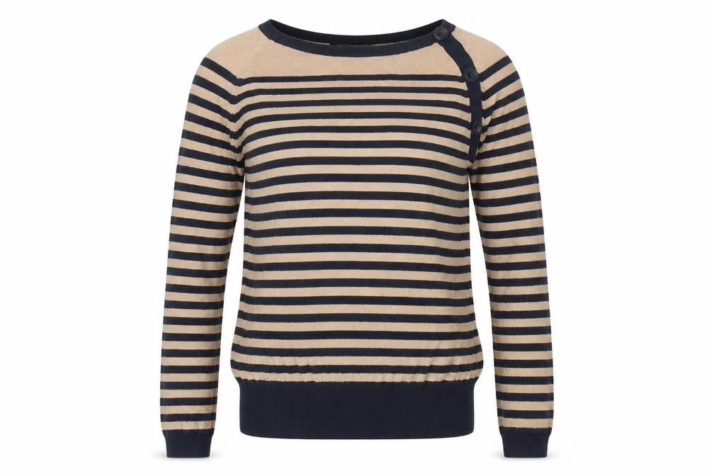 Front view of Ben Sherman Woman's Striped Jumper, size S