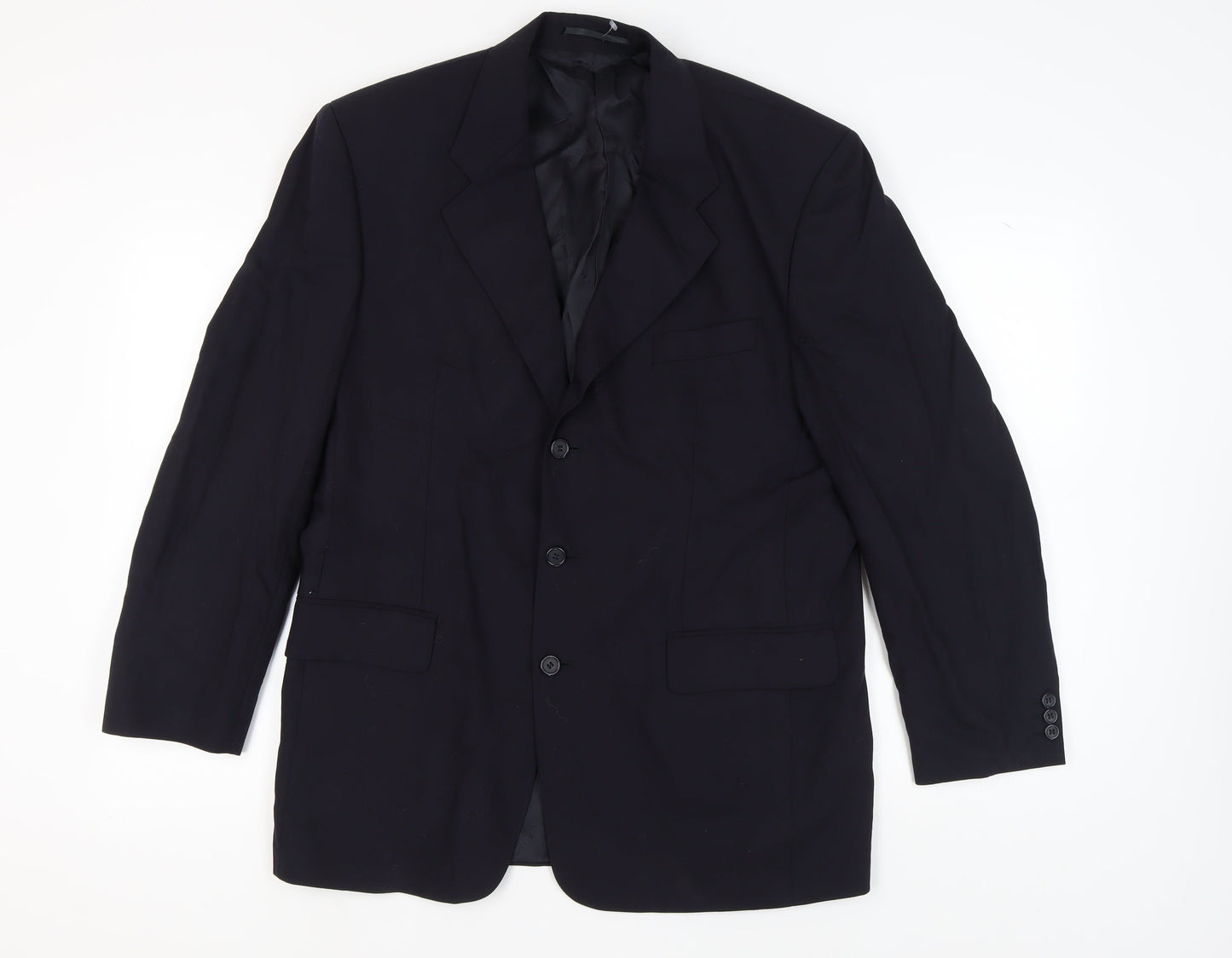 Mens UK Size 42 Pierre Cardin Regular Blue Suit Jacket