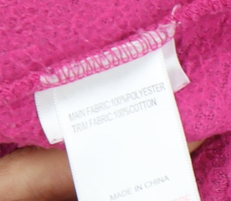 Peter Storm Girls Pink Fleece Pullover Sweatshirt 11-12 Years