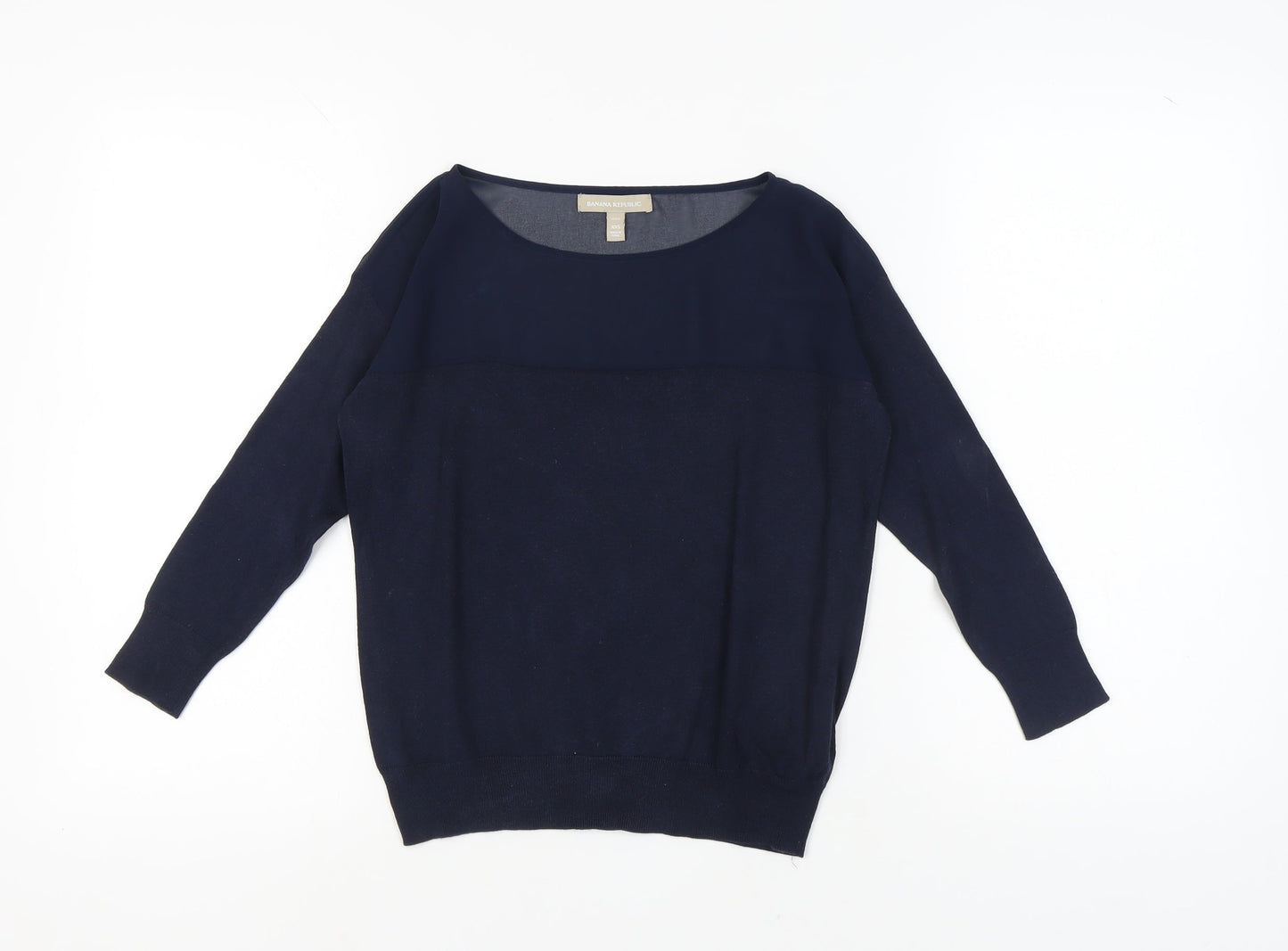 Banana Republic Women's Navy Blouse 2XS Petite