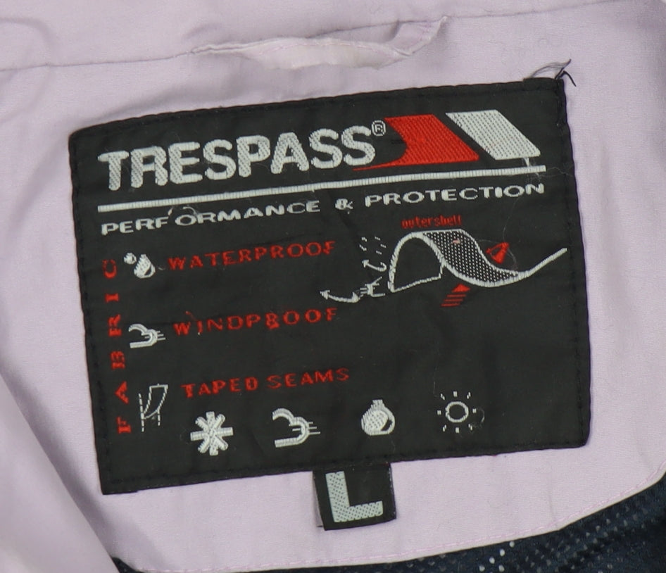 Womens UK Size L Trespass Purple Anorak Coat
