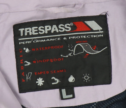 Womens UK Size L Trespass Purple Anorak Coat