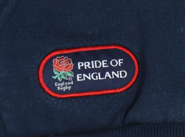 Pride of England Girls Blue Hoodie 9-10 Years, Rugby Sport Style