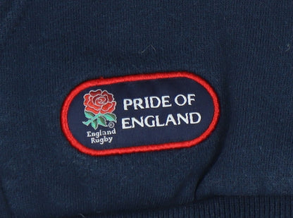 Pride of England Girls Blue Hoodie 9-10 Years, Rugby Sport Style
