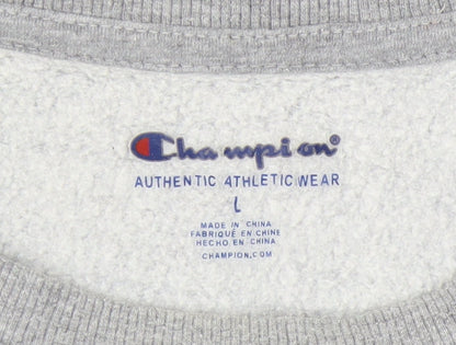 Champion Unisex Grey Crew Neck Sweatshirt L