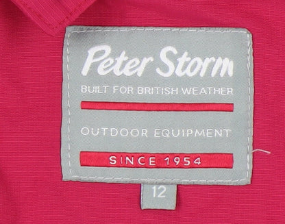 Womens UK Size 12 Peter Storm Pink Anorak Coat