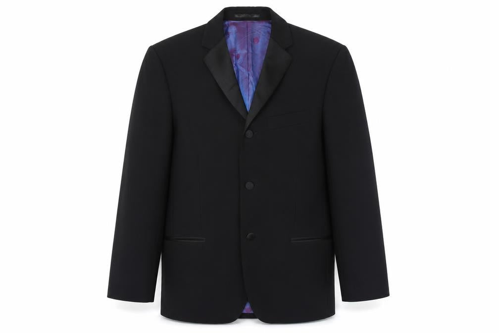 Mens UK Size 38 Daniel Hechter Regular Black Suit Tuxedo