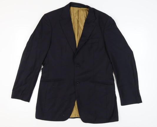 Mens UK Size 40 Pierre Cardin Regular Blue Suit Jacket