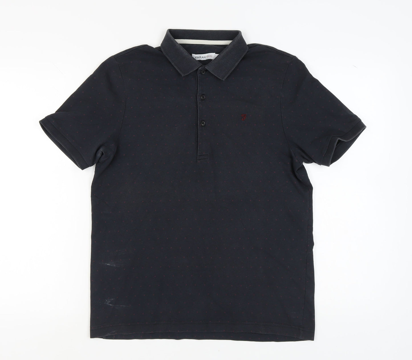 Farah Men's Black Polo M Short Sleeve Casual