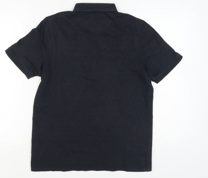 Farah Men's Black Polo M Short Sleeve Casual