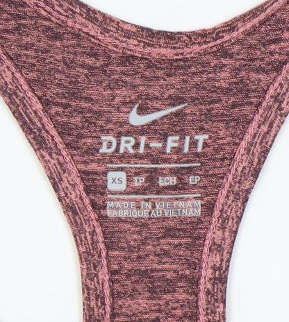 Nike Womens Red Tank Top XS Dri-FIT Athletic
