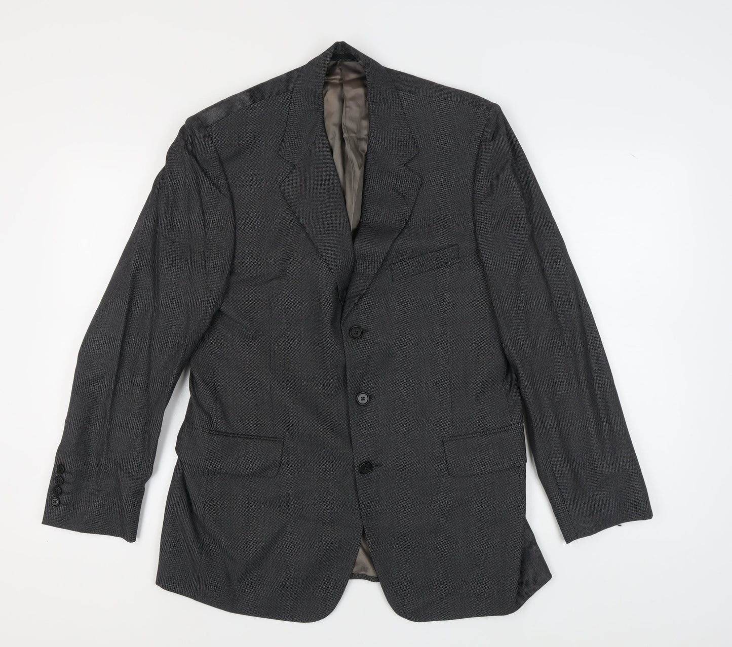 Austin Reed Men's Grey Wool Blazer, Size 40 Regular Fit