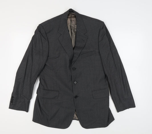 Austin Reed Men's Grey Wool Blazer, Size 40 Regular Fit