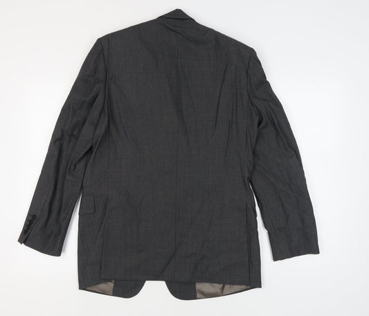 Austin Reed Men's Grey Wool Blazer, Size 40 Regular Fit