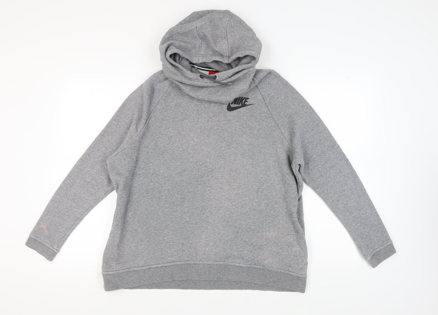 Nike Women's Grey Logo Hoodie XL