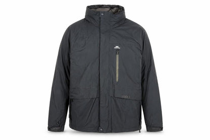 Mens UK Size L Trespass Black Windbreaker Coat