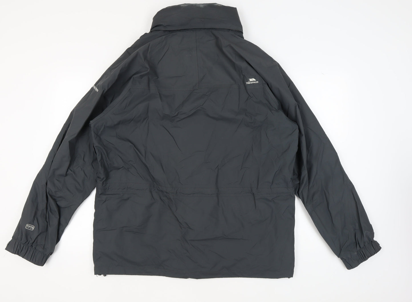 Mens UK Size L Trespass Black Windbreaker Coat