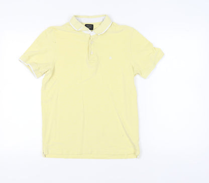 Jack & Jones Yellow Men's Polo Shirt - Medium