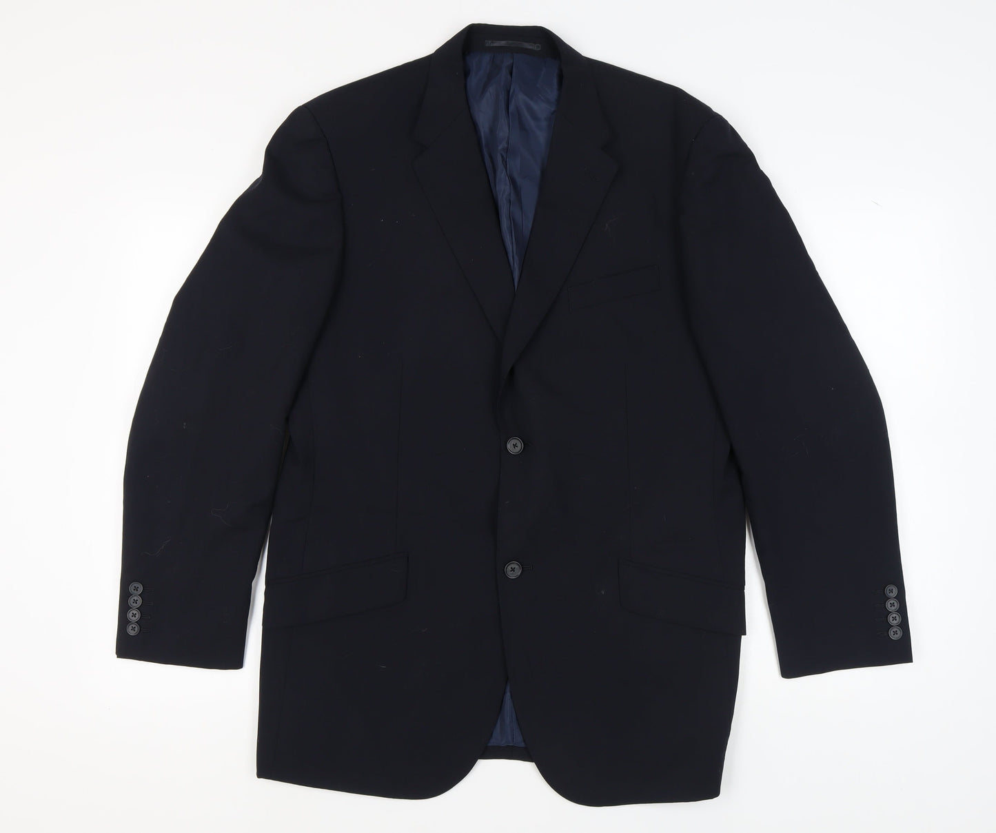 Mens UK Size 42 Moss Regular Blue Suit Jacket