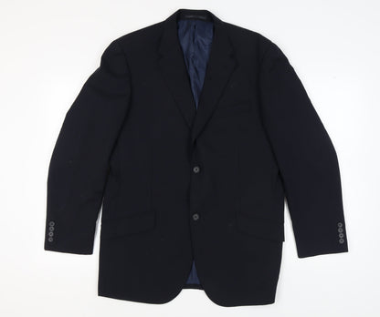 Mens UK Size 42 Moss Regular Blue Suit Jacket
