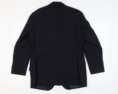 Mens UK Size 42 Moss Regular Blue Suit Jacket