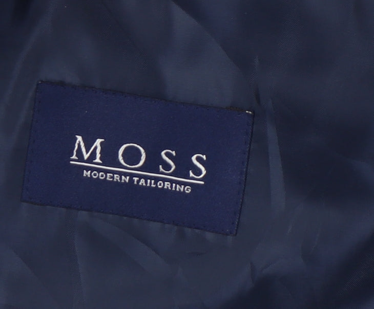 Mens UK Size 42 Moss Regular Blue Suit Jacket