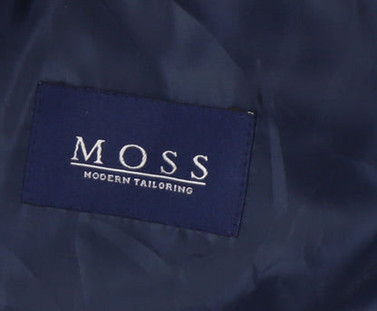 Mens UK Size 42 Moss Regular Blue Suit Jacket