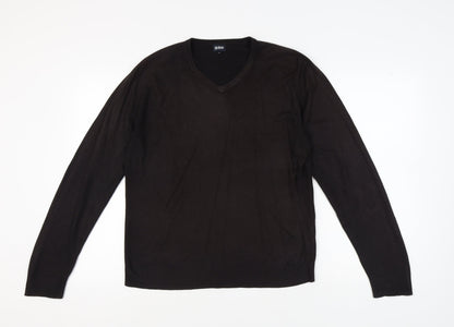 Guise Men's Black V-Neck Pullover Jumper - M