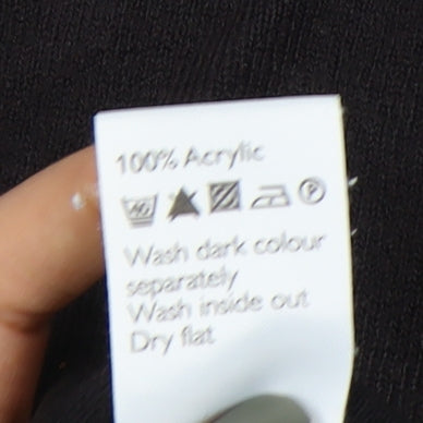 Guise Men's Black V-Neck Pullover Jumper - M