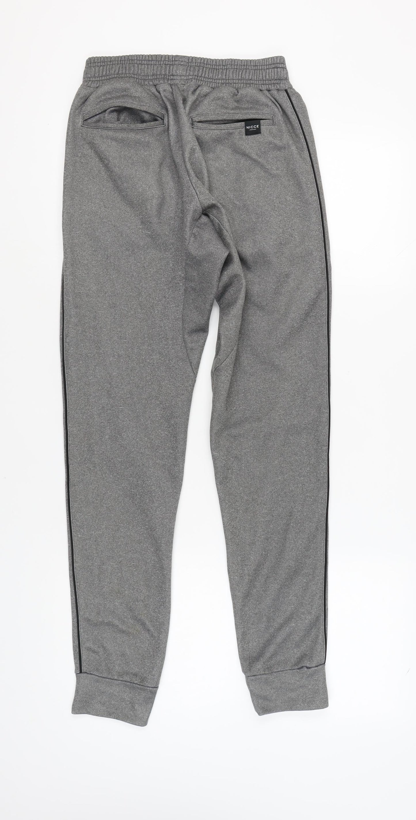 NICCE Men's Grey Joggers, Size S, Tapered Fit